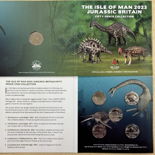 2023 IOM Jurassic Britain 50p coin collection