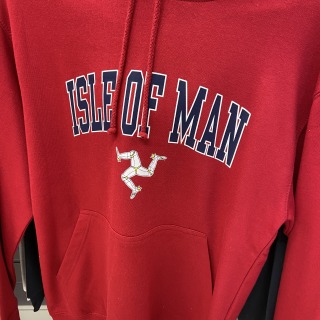 3 leg hoodie red