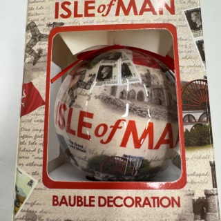 Bauble white Isle of Man images