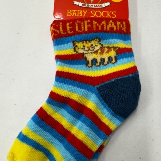 Baby socks Manx cat design