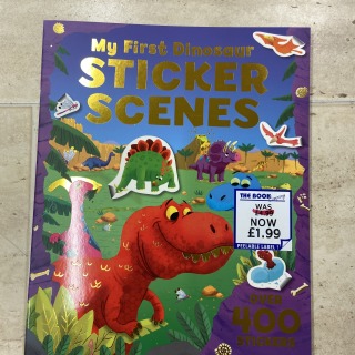 My 1st Dinosaur sticker scenes book