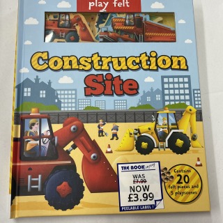 Construction Site play felt book