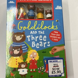 Goldilocks and the 3 bears book & toys