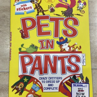Pets in Pants dress up sticker book