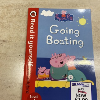 Peppa Pig Ladybird reading book - Going Boating