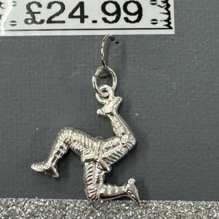 Sterling silver 3 leg shaped charm