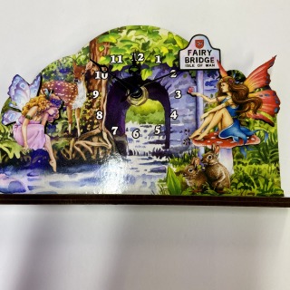 Fairy bridge desk clock