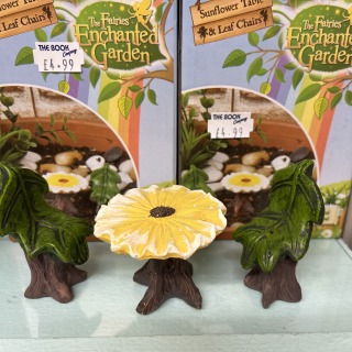 Fairy Garden Sunflower Table and chairs