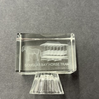Horse Tram Glass Block
