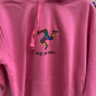 Adult hoodie 3 leg design pink
