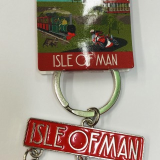 IOM charm keyring