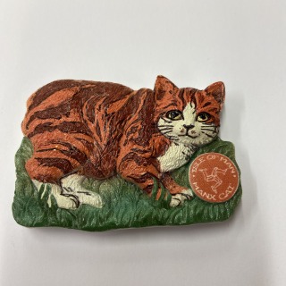 Manx Cat fridge magnet ginger