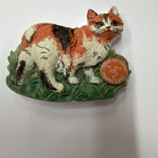 Manx Cat Fridge Magnet Tabby