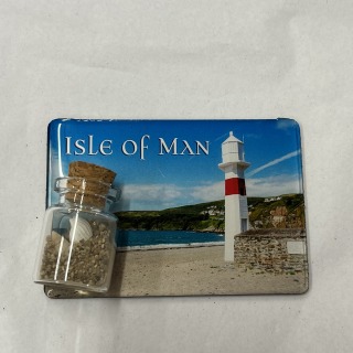 Port Erin Fridge Magnet with sand