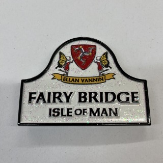 Fairy Bridge sign fridge magnet