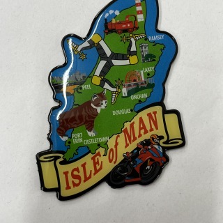 IOM Map fridge magnet