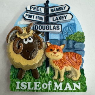 Ceramic Fridge Magnet Signpost design
