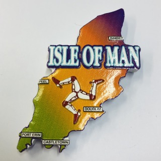 Rainbow map magnet