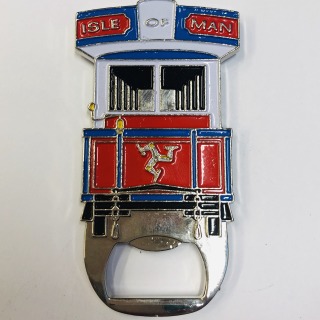 Tram bottle opener magnet