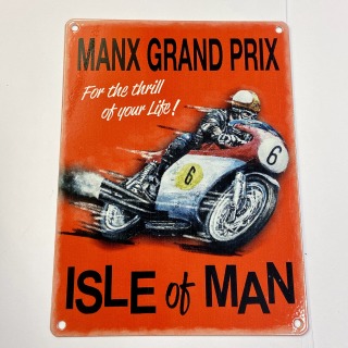 Metal sign red MGP