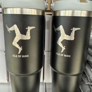 Large travel water bottle black