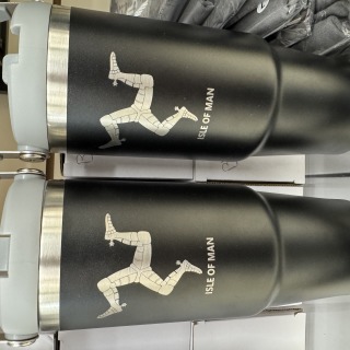 Large travel water bottle black