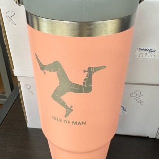 Large travel water bottle pink
