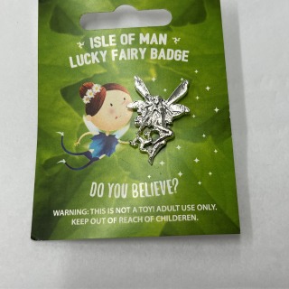 Silver Fairy Pin Badge