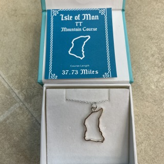 Sterling Silver Mountain Course pendant