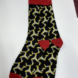 IOM 3 Leg design Socks black