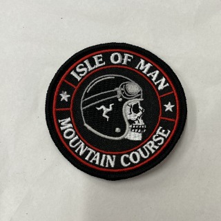 Sew on Badge IOM Skull design