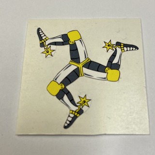 Small 3 leg sticker grey