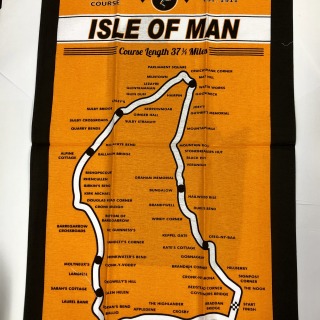 Orange mountain course teatowel